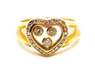 Chopard Bague Happy Diamond Or jaune Diamant - Castafiore