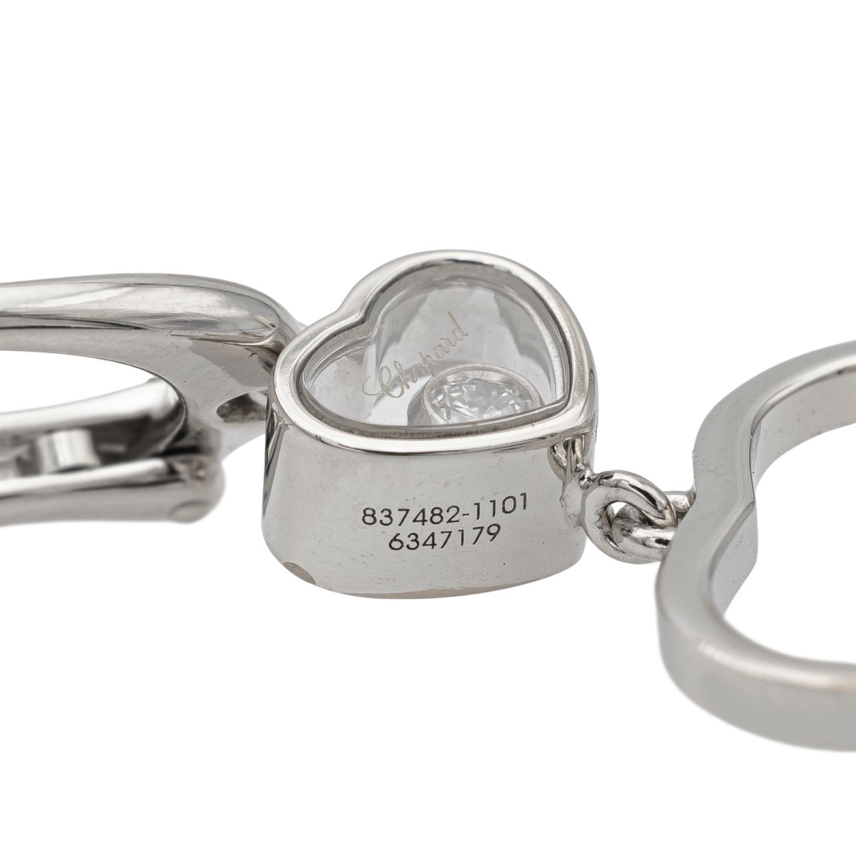 Chopard Boucles d'oreilles Or blanc Diamant - Castafiore