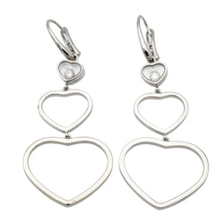 Chopard Boucles d'oreilles Or blanc Diamant - Castafiore