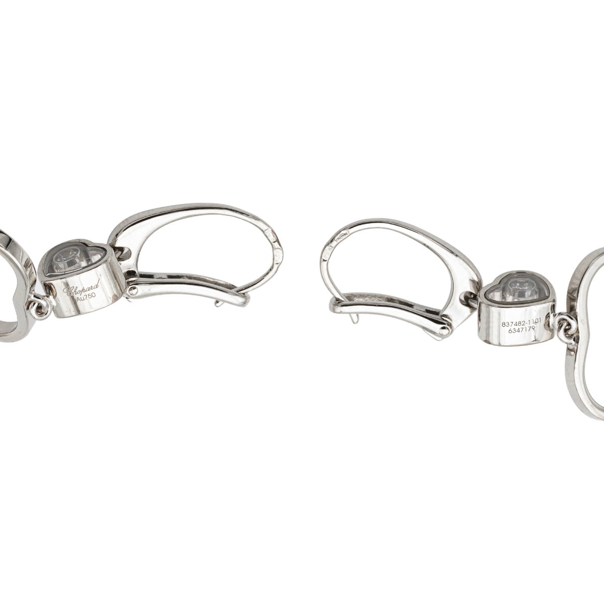 Chopard Boucles d'oreilles Or blanc Diamant - Castafiore