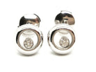 Chopard Boucles d'oreilles Puces Happy Diamonds Or blanc Diamant - Castafiore