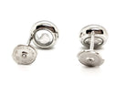 Chopard Boucles d'oreilles Puces Happy Diamonds Or blanc Diamant - Castafiore