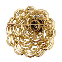 Clip vintage Cartier, or jaune et turquoises. - Castafiore