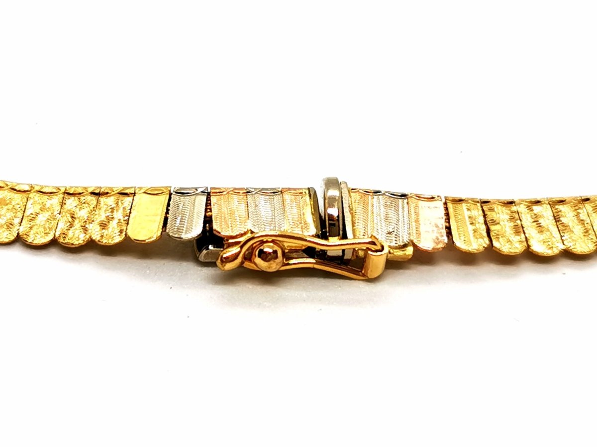 Collier à franges en 3 ors - Castafiore