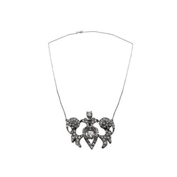 Collier Art Nouveau en platine, or blanc et diamants - Castafiore