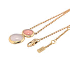 Collier Belles Rives signé Fred or rose quartz et rhodochrosite - Castafiore