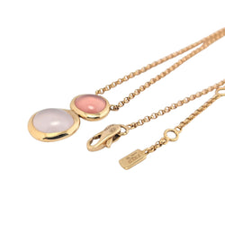 Collier Belles Rives signé Fred or rose quartz et rhodochrosite - Castafiore