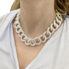 Collier Bottega Veneta, "Intrecciato", argent - Castafiore