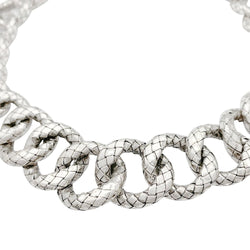 Collier Bottega Veneta, "Intrecciato", argent - Castafiore