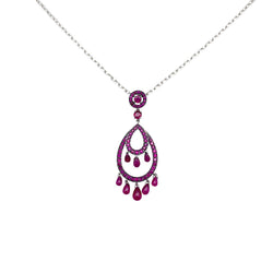 Collier BOUCHERON, "Cinna Pampilles, or blanc, rubis - Castafiore