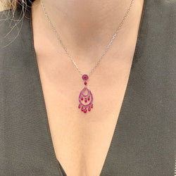 Collier BOUCHERON, "Cinna Pampilles, or blanc, rubis - Castafiore