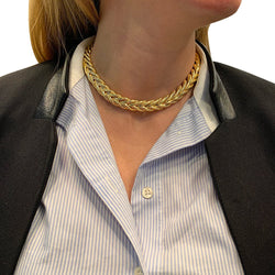 Collier BOUCHERON "Tressé" en or jaune - Castafiore