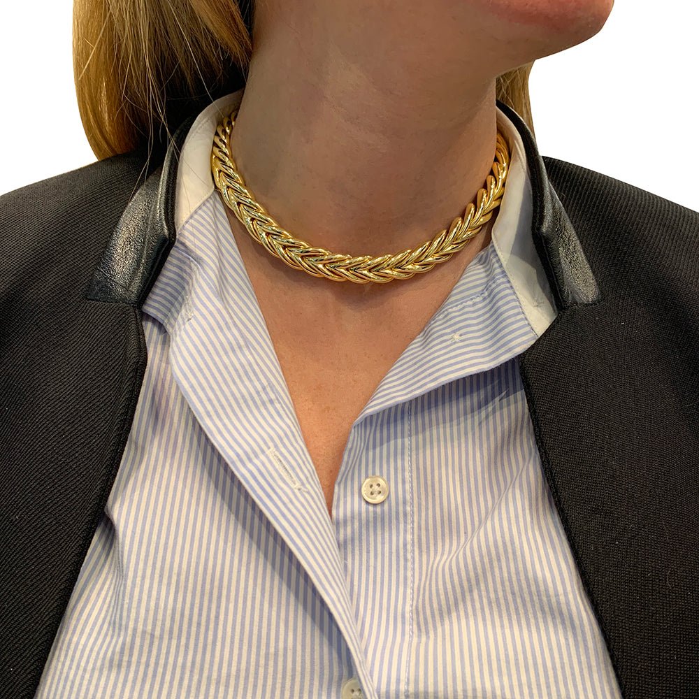 Collier BOUCHERON "Tressé" en or jaune - Castafiore