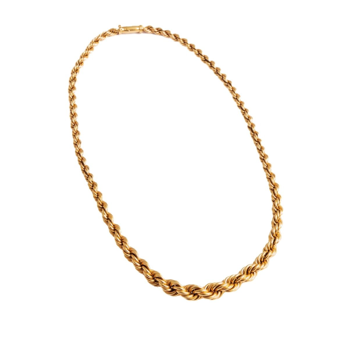 Collier BOUCHERON vintage or jaune torsadé - Castafiore