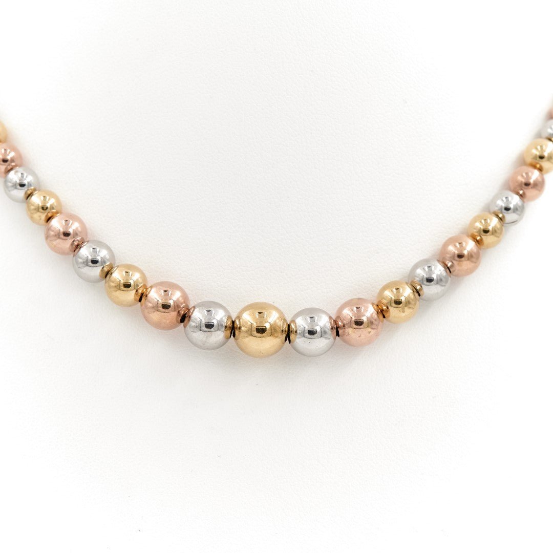 Collier boules en 3 ors - Castafiore
