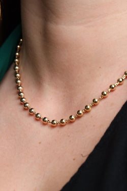 Collier Boules en or jaune - Castafiore