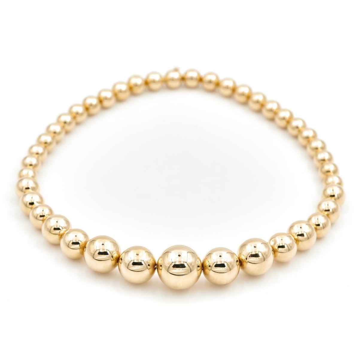 Collier boules en or jaune - Castafiore