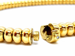 Collier boules en or jaune et diamant - Castafiore