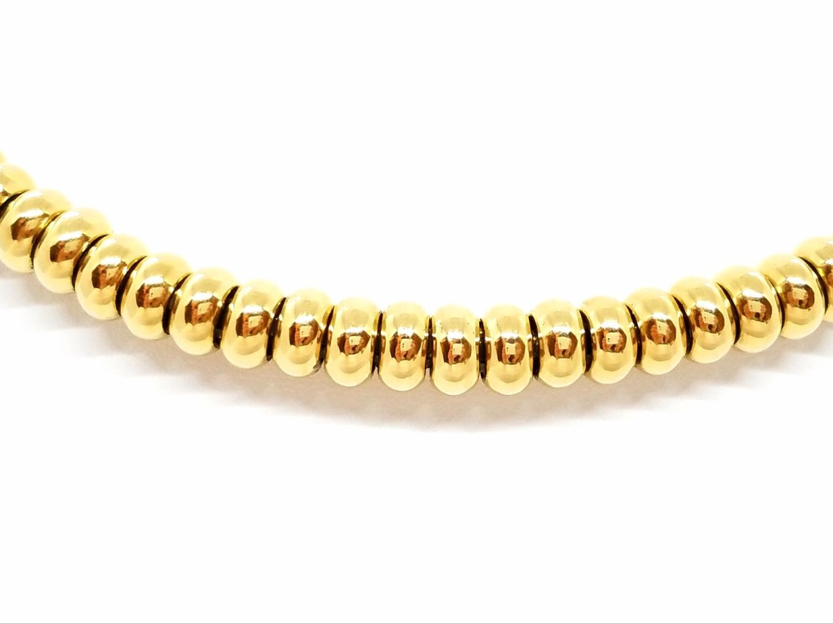 Collier boules en or jaune et diamant - Castafiore