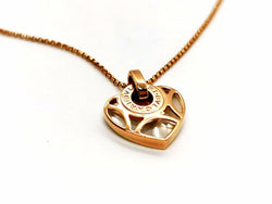 Collier BULGARI "Cuore" en or rose et nacre - Castafiore
