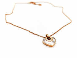 Collier BULGARI "Cuore" en or rose et nacre - Castafiore
