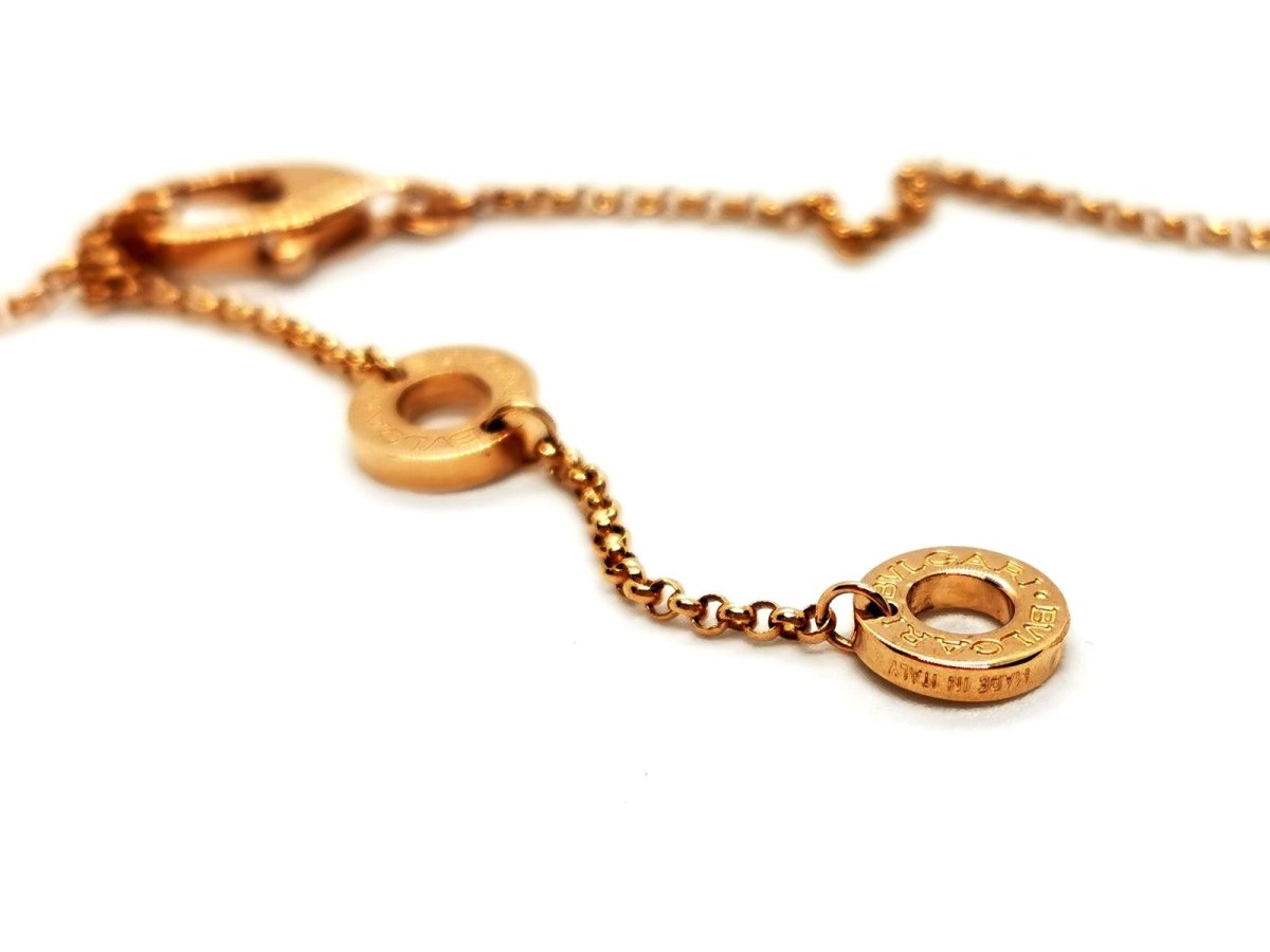 Collier BULGARI "Cuore" en or rose et nacre - Castafiore