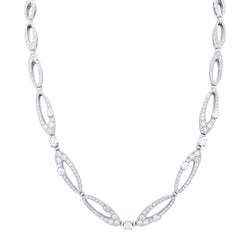 Collier Bulgari "Elisia", or blanc et diamants. - Castafiore