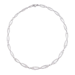 Collier Bulgari "Elisia", or blanc et diamants. - Castafiore