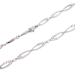 Collier Bulgari "Elisia", or blanc et diamants. - Castafiore