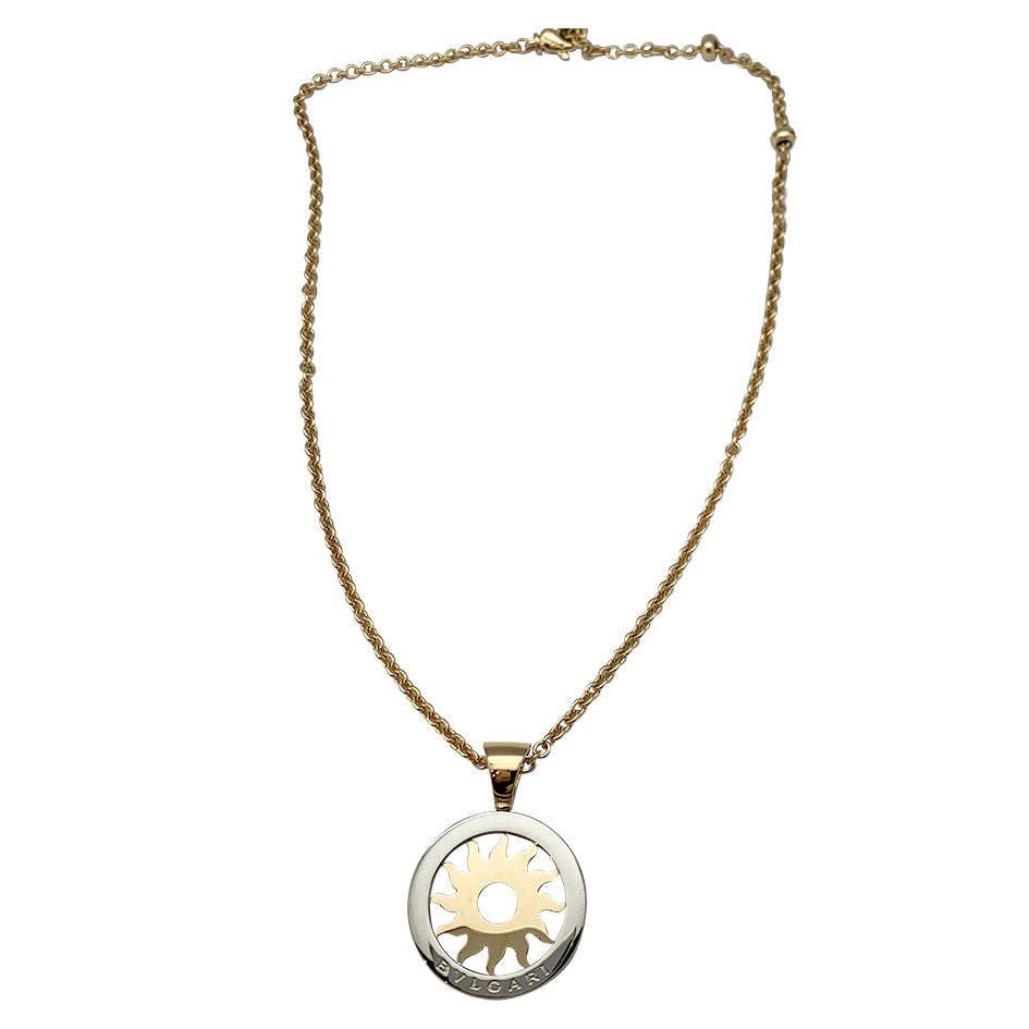 Collier Bulgari, "Tondo", or jaune et acier - Castafiore