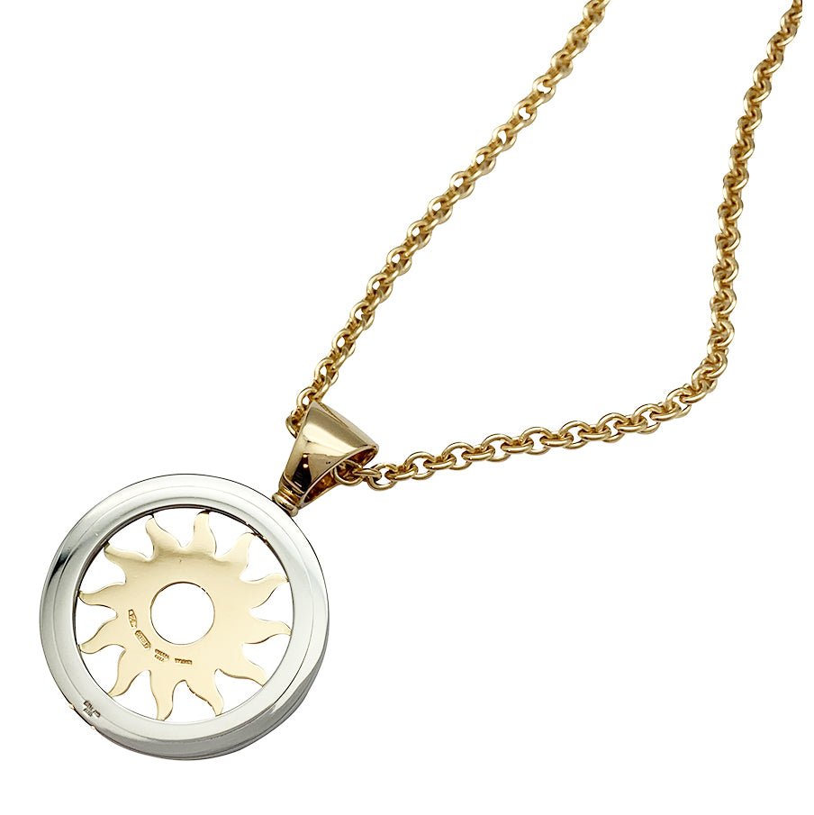 Collier Bulgari, "Tondo", or jaune et acier - Castafiore