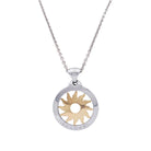 Collier Bulgari, "Tondo Sun", deux ors, acier. - Castafiore