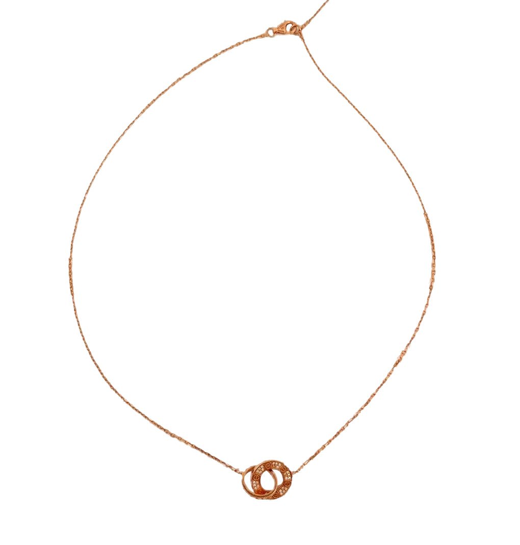 Collier CARTIER "Baby Love" en or rose et diamants - Castafiore