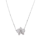 Collier Cartier, "Caresse d'Orchidées", or blanc, diamants - Castafiore