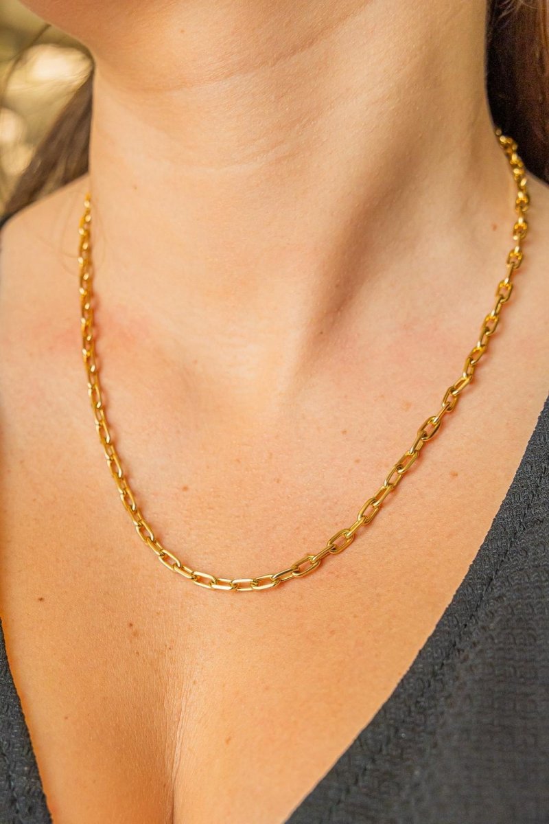 CARTIER Santos chain necklace in yellow gold Castafiore