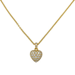 Collier CARTIER, "Coeur", or jaune, diamants - Castafiore