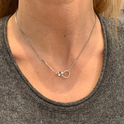 Collier CARTIER "Love" en or blanc et diamants - Castafiore