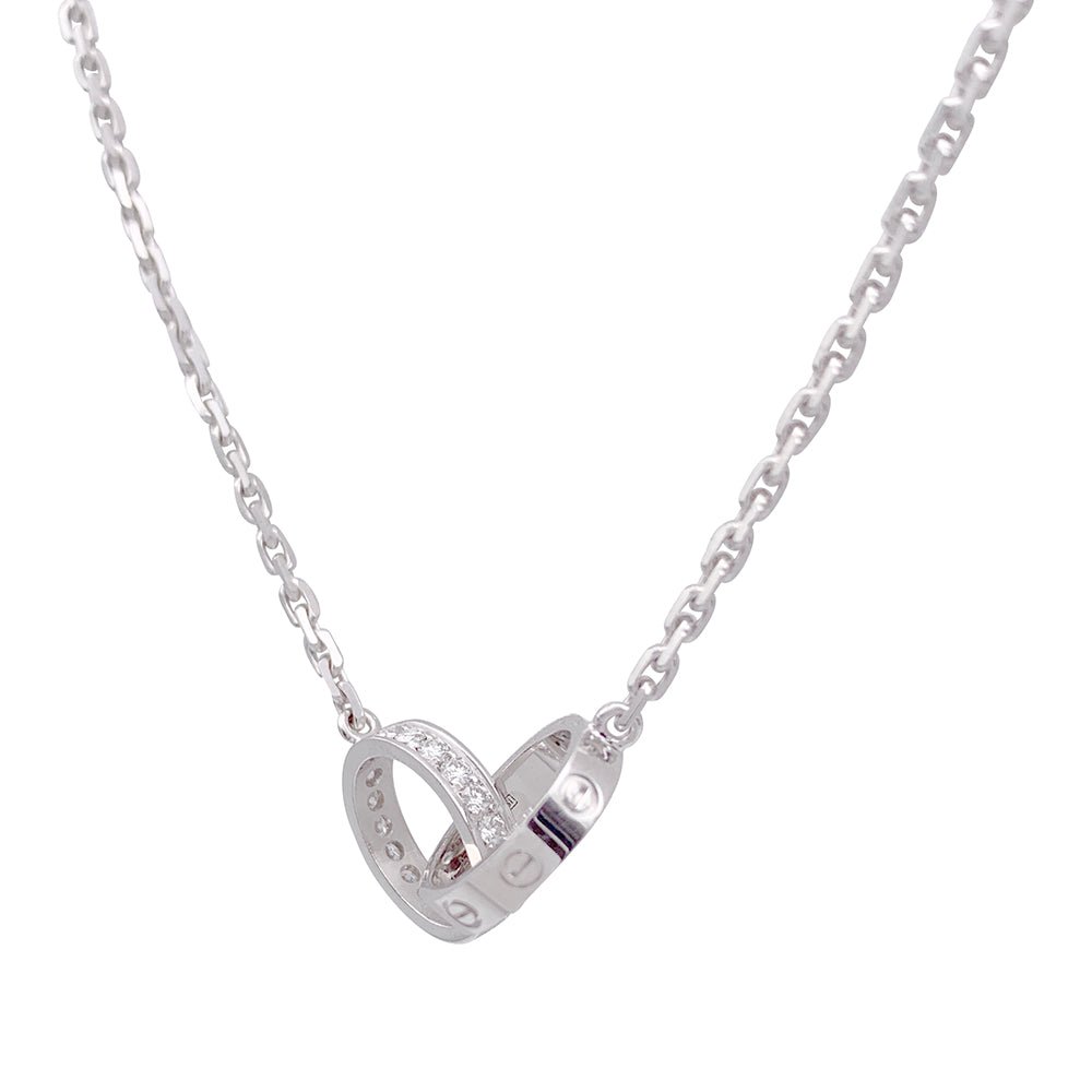 Collier CARTIER "Love" en or blanc et diamants - Castafiore