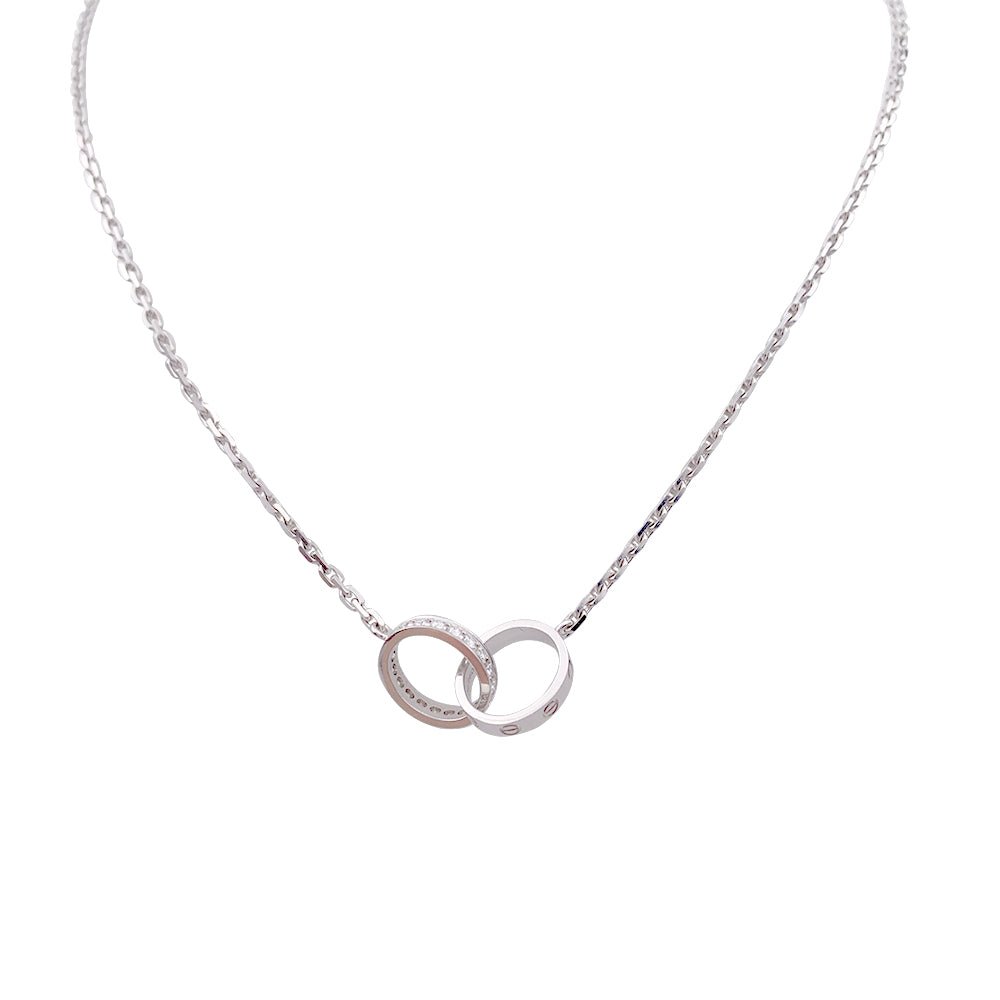 Collier CARTIER "Love" en or blanc et diamants - Castafiore