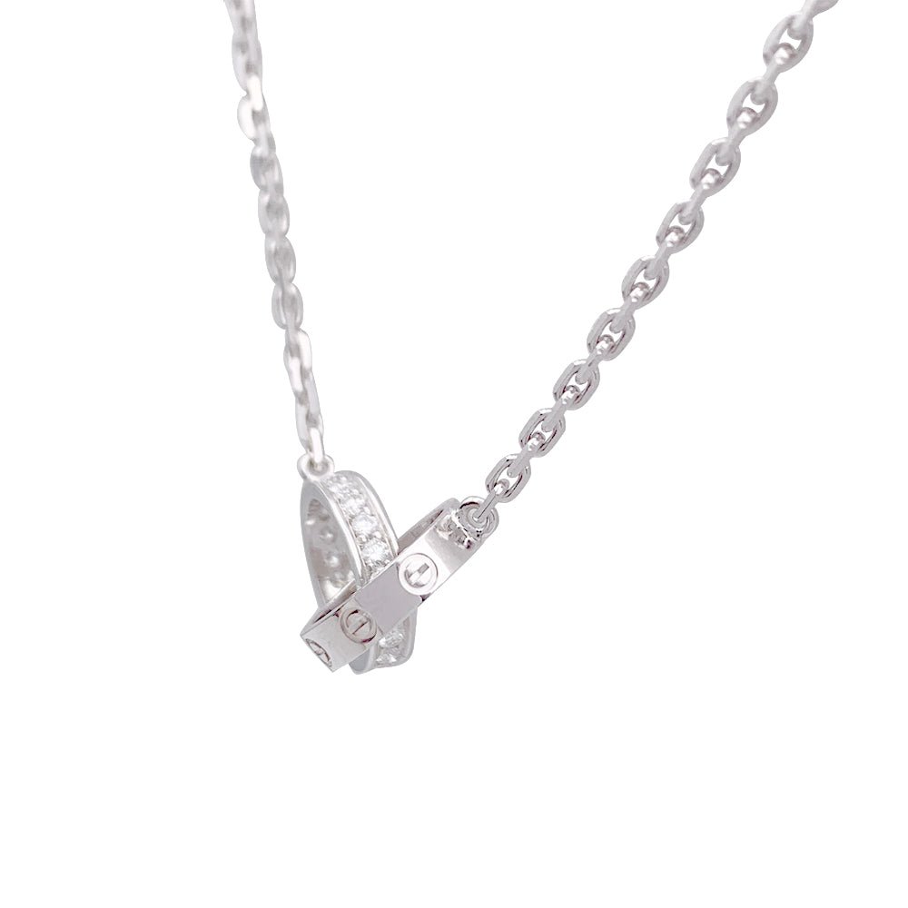 Collier CARTIER "Love" en or blanc et diamants - Castafiore