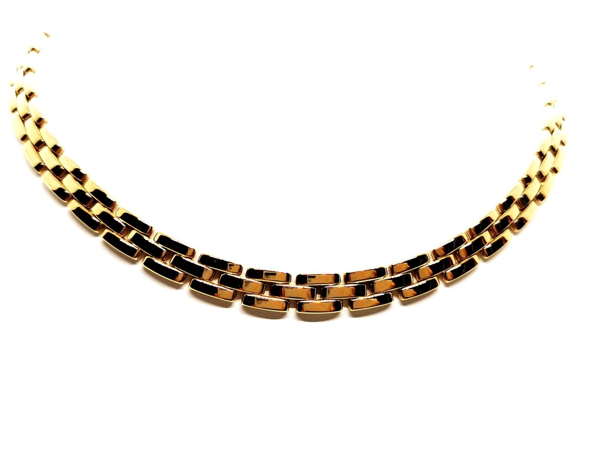 Collier CARTIER maillon Panthère en or jaune - Castafiore
