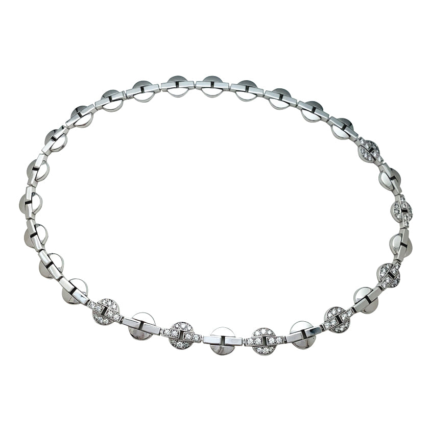 CARTIER “Himalia” model necklace in white gold, diamonds