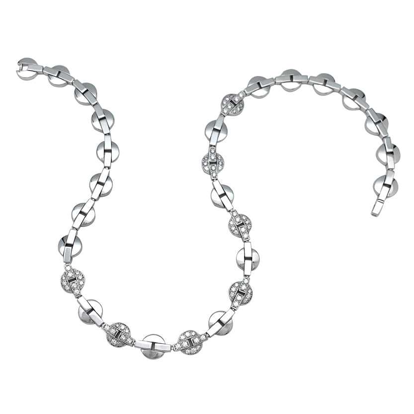 CARTIER “Himalia” model necklace in white gold, diamonds