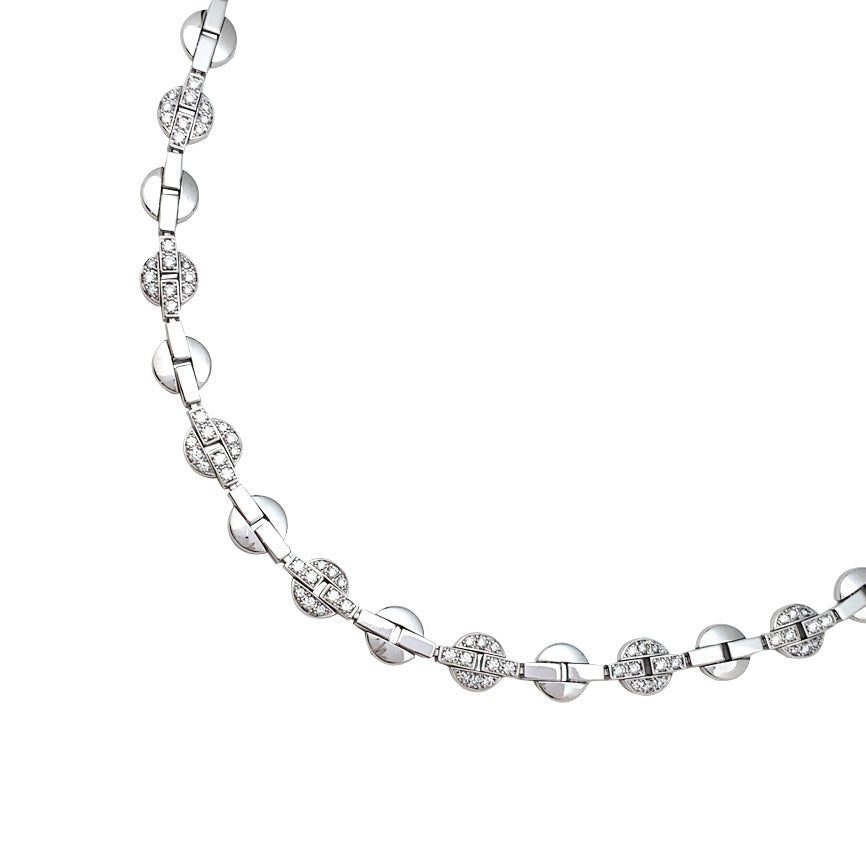 Collier CARTIER modèle "Himalia" en or blanc, diamants - Castafiore