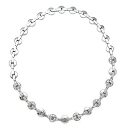 Collier CARTIER modèle "Himalia" en or blanc, diamants - Castafiore
