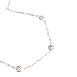 Collier CARTIER "Pasha" en or blanc avec motifs pavés de diamants - Castafiore