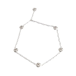 Collier CARTIER "Pasha" en or blanc avec motifs pavés de diamants - Castafiore