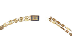 Collier chaîne double or et fermoir émaillé - Castafiore