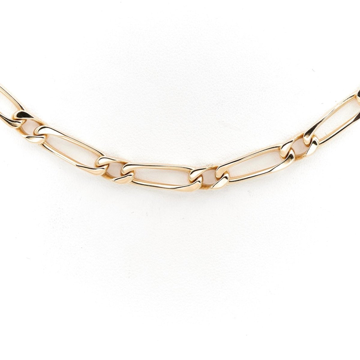 Collier Chaîne maille alternée en or jaune - Castafiore