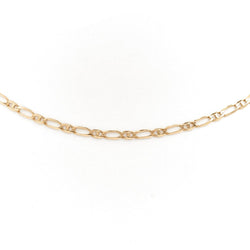 Collier Chaîne maille alternée en or jaune - Castafiore